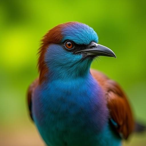 A vibrant Indian Roller bird observed during birdwatching